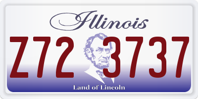 IL license plate Z723737