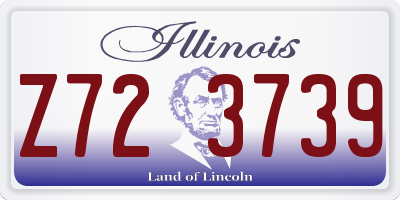 IL license plate Z723739