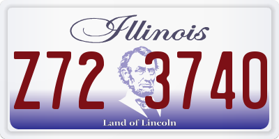 IL license plate Z723740