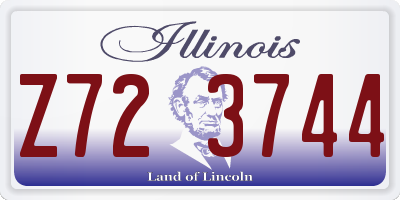 IL license plate Z723744