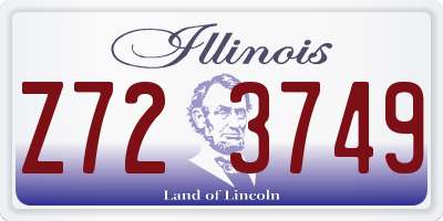 IL license plate Z723749