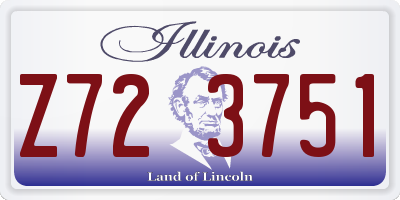 IL license plate Z723751