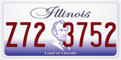 IL license plate Z723752