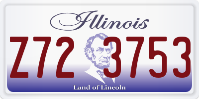 IL license plate Z723753