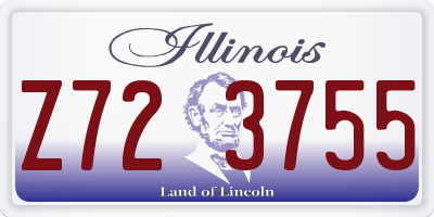 IL license plate Z723755