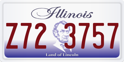 IL license plate Z723757