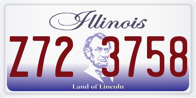 IL license plate Z723758
