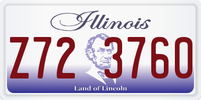 IL license plate Z723760