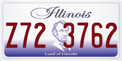 IL license plate Z723762