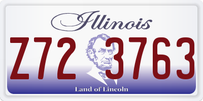 IL license plate Z723763