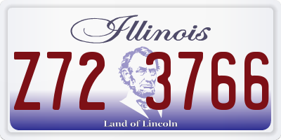 IL license plate Z723766