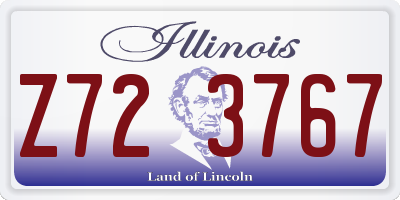IL license plate Z723767
