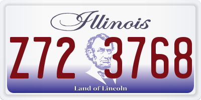 IL license plate Z723768