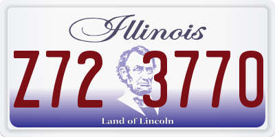IL license plate Z723770