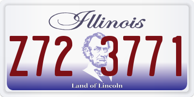 IL license plate Z723771
