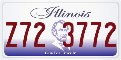 IL license plate Z723772