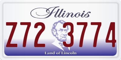 IL license plate Z723774