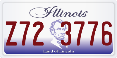 IL license plate Z723776