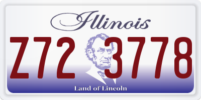 IL license plate Z723778