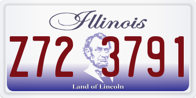 IL license plate Z723791