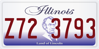 IL license plate Z723793