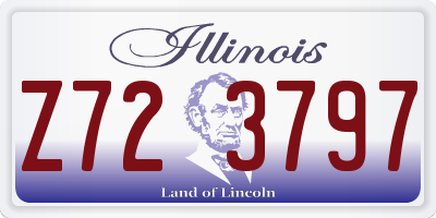 IL license plate Z723797