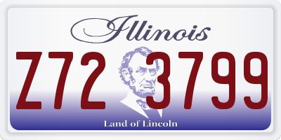 IL license plate Z723799