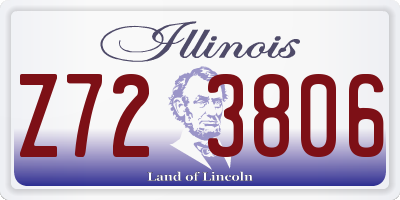 IL license plate Z723806