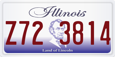 IL license plate Z723814