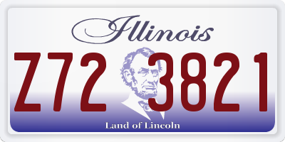 IL license plate Z723821