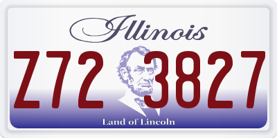 IL license plate Z723827