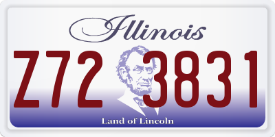 IL license plate Z723831