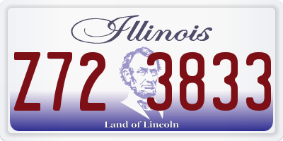 IL license plate Z723833