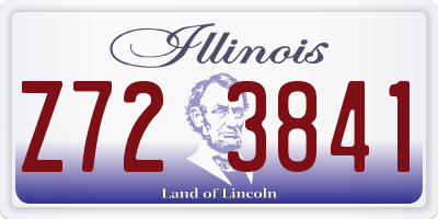 IL license plate Z723841