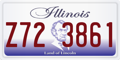 IL license plate Z723861