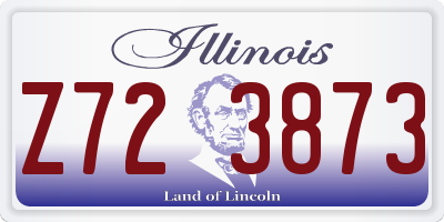 IL license plate Z723873