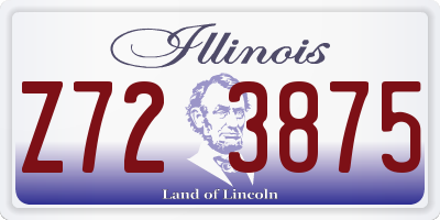 IL license plate Z723875