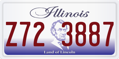 IL license plate Z723887