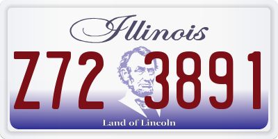 IL license plate Z723891