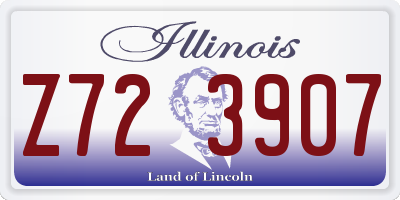 IL license plate Z723907