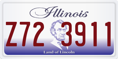 IL license plate Z723911