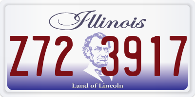 IL license plate Z723917