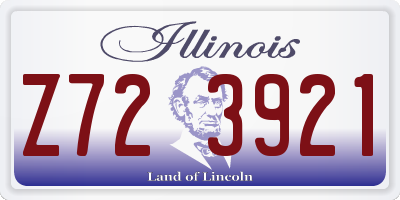 IL license plate Z723921