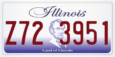 IL license plate Z723951