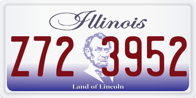 IL license plate Z723952