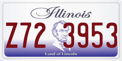 IL license plate Z723953