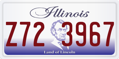 IL license plate Z723967