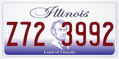 IL license plate Z723992