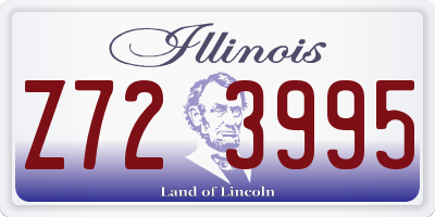 IL license plate Z723995