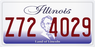 IL license plate Z724029